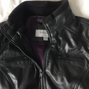Marc New York Andrew Marc Leather Bomber Jacket